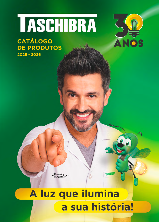 Capa do Catálogo Taschibra 2025/2026